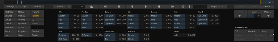 matrix numeric menu