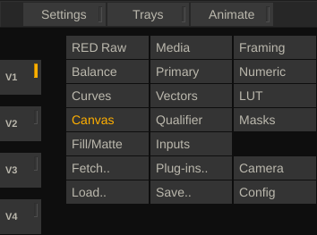 Scaffolds Matrix menu